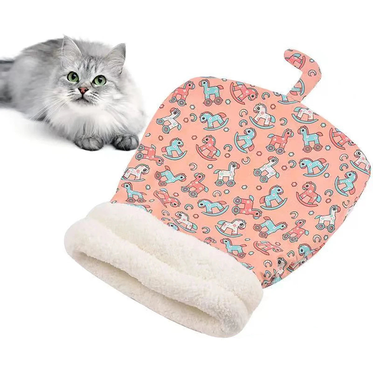 Warming Plush Cat Snuggle Sack