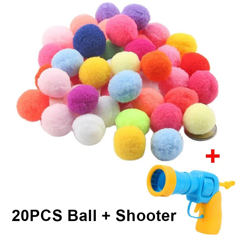 Pom-Pom Launcher Cat Toy