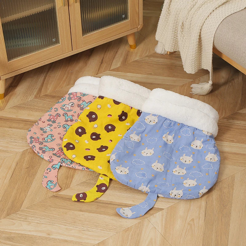 Warming Plush Cat Snuggle Sack