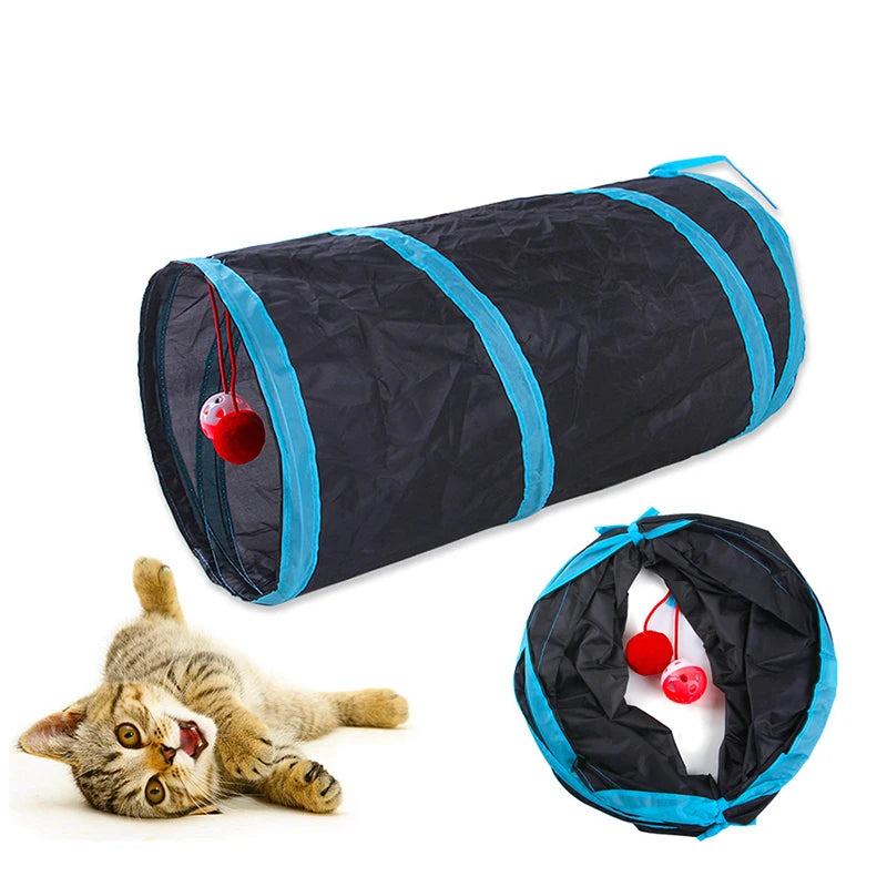 Crinkle Play Tunnel for Cats
