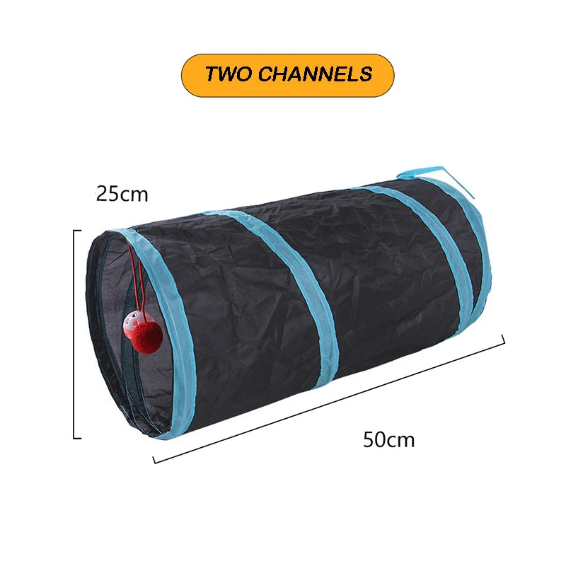 Crinkle Play Tunnel for Cats