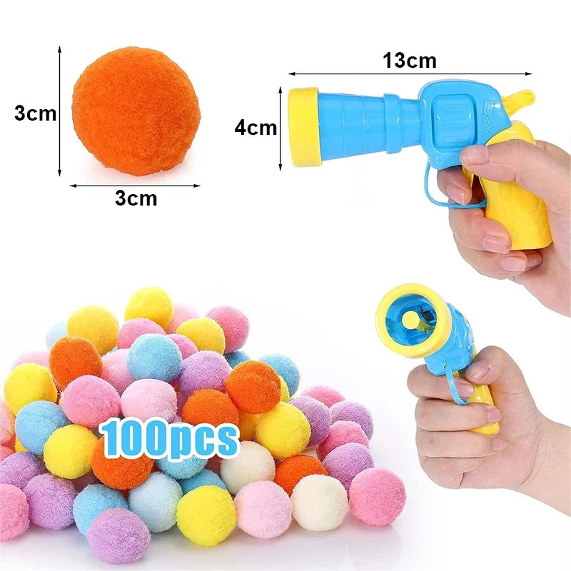 Pom-Pom Launcher Cat Toy