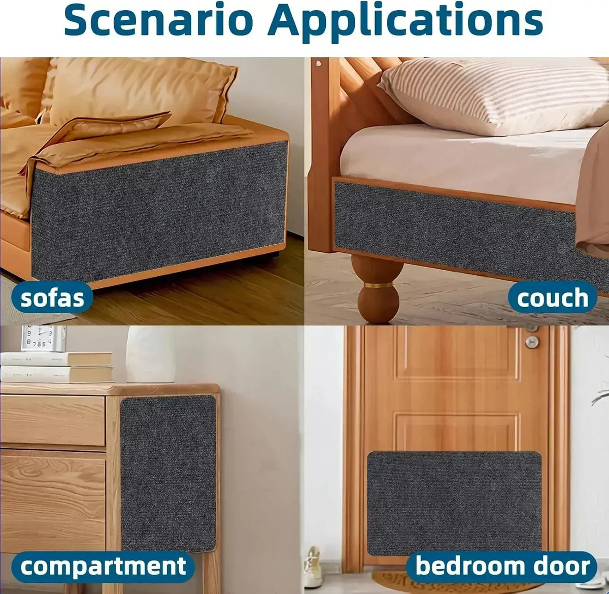 Scratching mat on sofas, couches, cupboards and doors