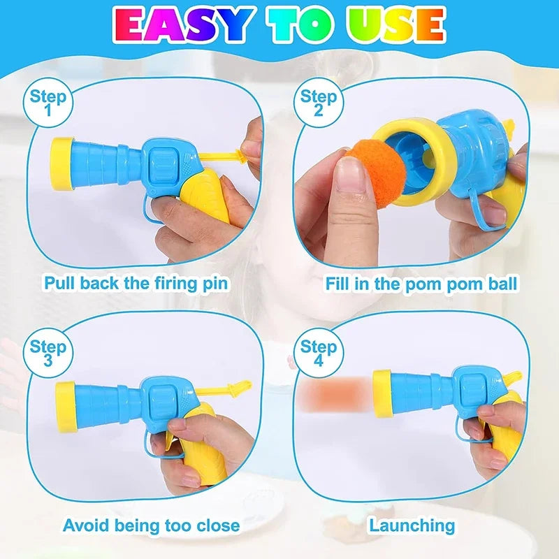Pom-Pom Launcher Cat Toy