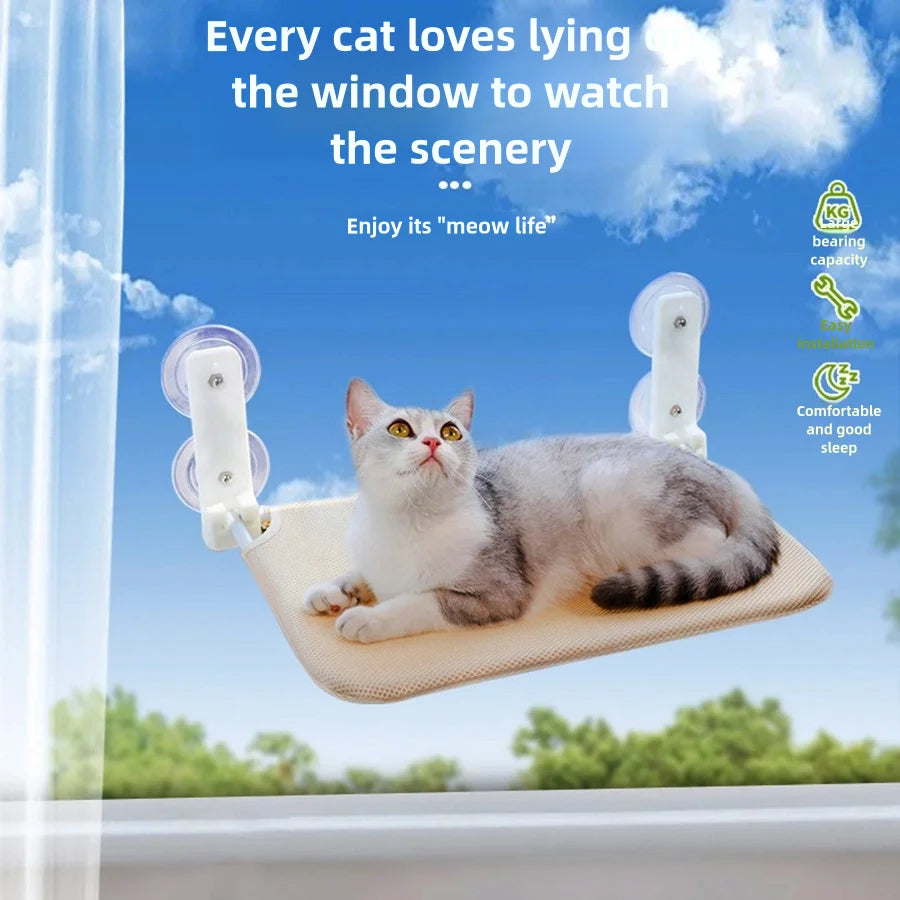 Suction-Cup Cat Window Hammock